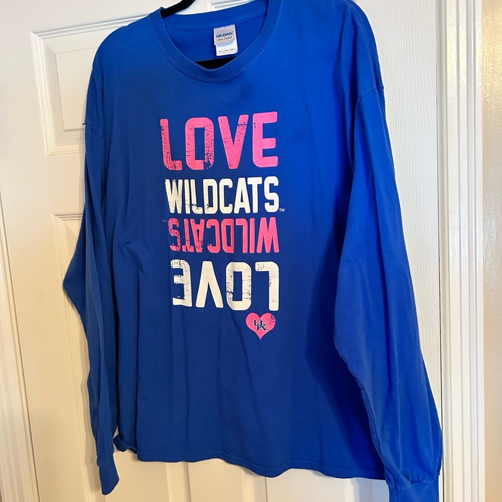 Blue Plus Size University of Kentucky Long Sleeve Shirt